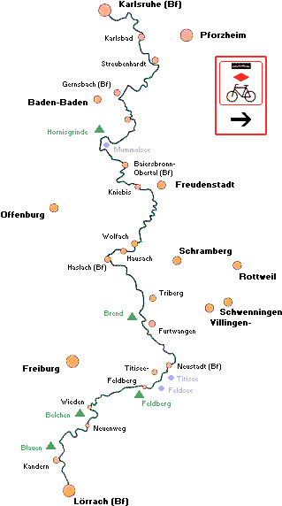 Radweg des Schwarzwaldvereins